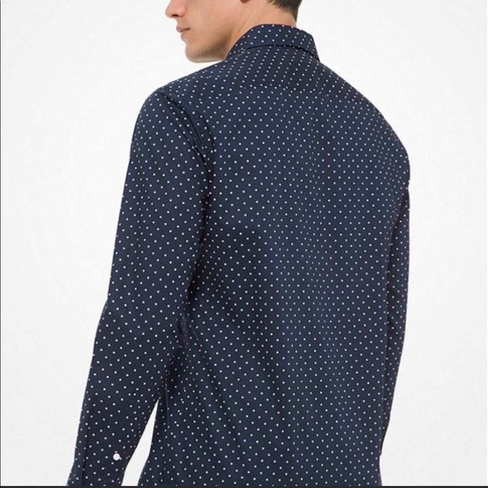 Michael Kors Slim Fit Polka Dot Shirt